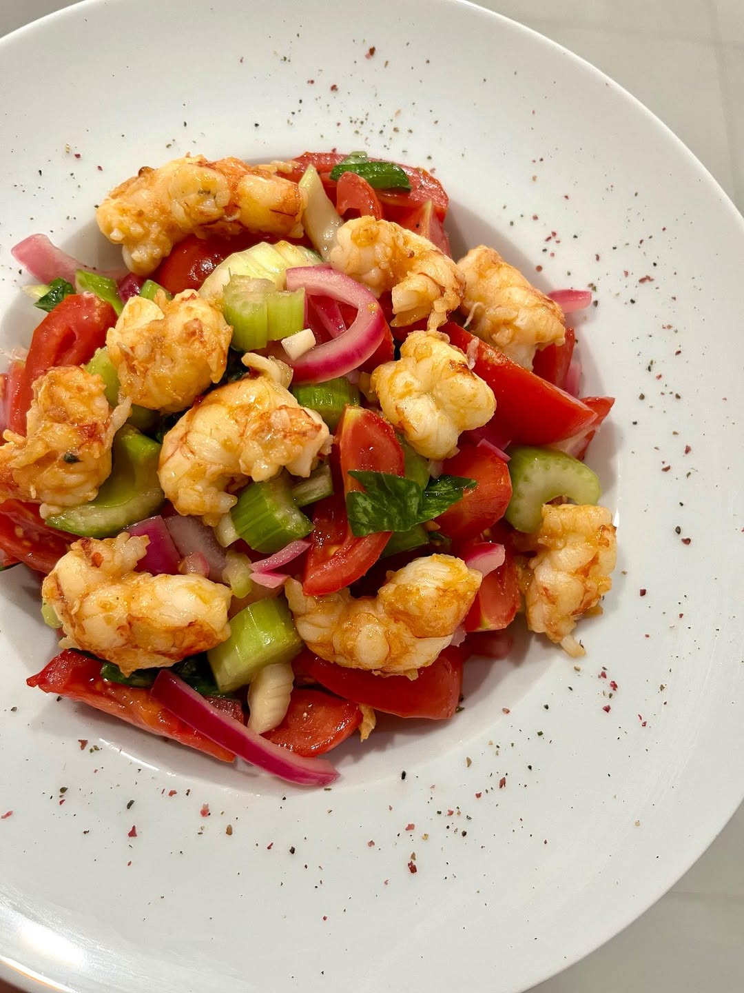 Ricetta veloce Insalata di Mare Express con mazzancolle